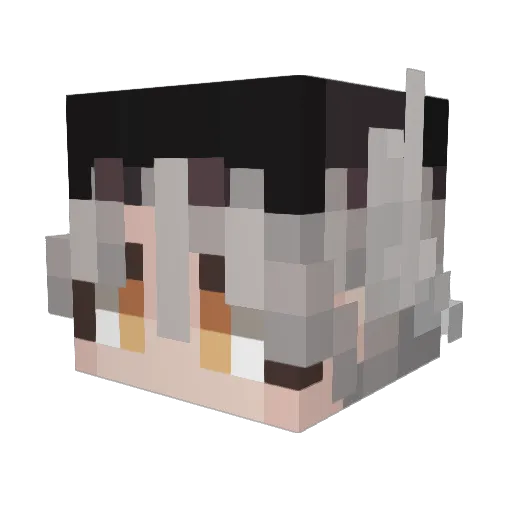 RH_Seiren Minecraft avatar head, 3D render