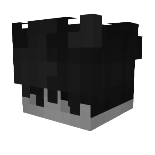 RHat27 Minecraft avatar head, 3D render