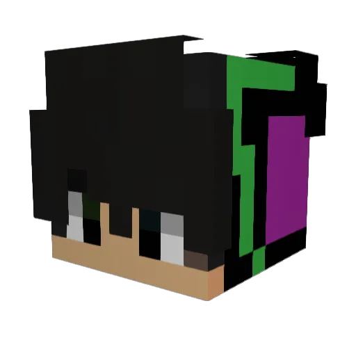 RHeagann Minecraft avatar head, 3D render