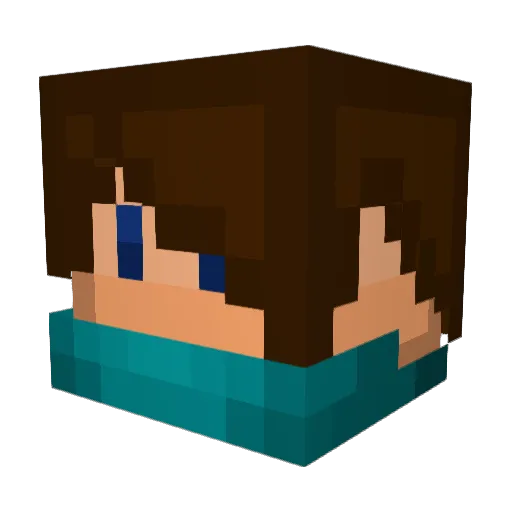 RI0Sx Minecraft avatar head, 3D render