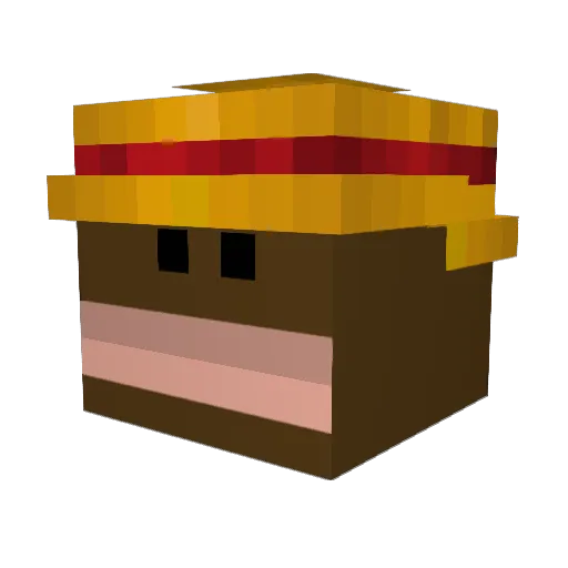 RI0TGAMING Minecraft avatar head, 3D render