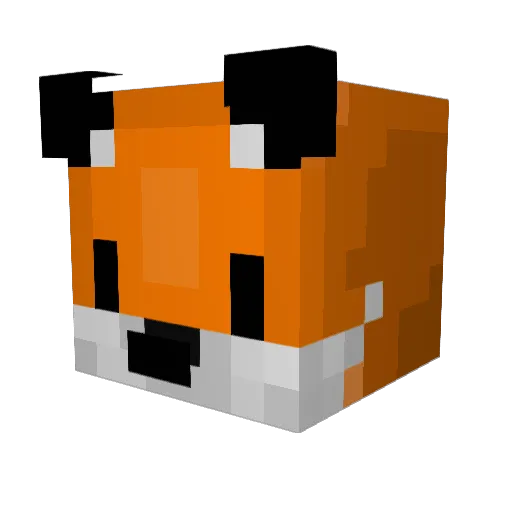 RIBSS Minecraft avatar head, 3D render