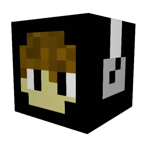 RIC0420 Minecraft avatar head, 3D render