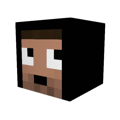 RICEFARMERNICK Minecraft avatar head, 3D render