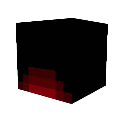 RICER3 Minecraft avatar head, 3D render