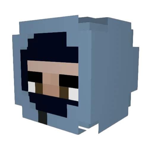 RICHIE1G Minecraft avatar head, 3D render
