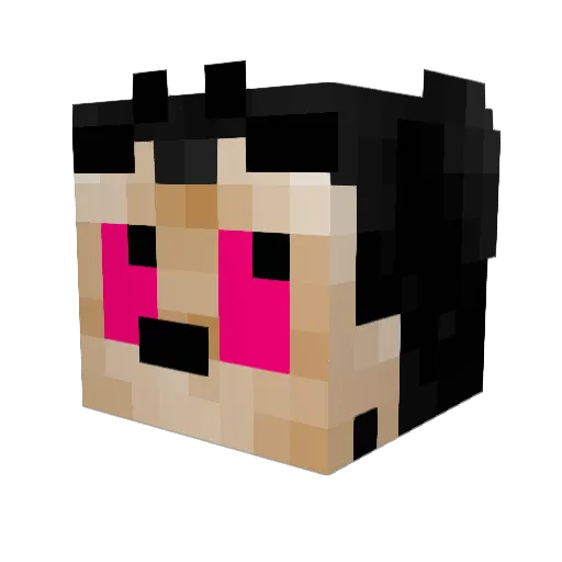 RICK_BT Minecraft avatar head, 3D render