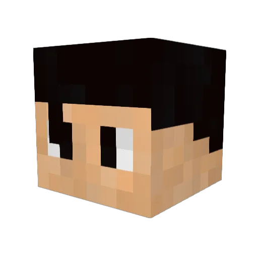 RICKtheVET Minecraft avatar head, 3D render