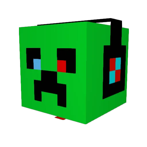 RIJIXTER Minecraft avatar head, 3D render