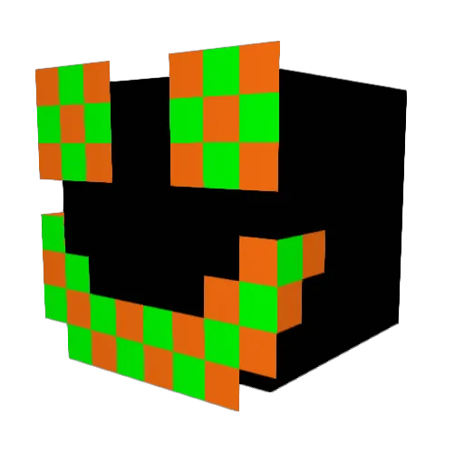 RIJri Minecraft avatar head, 3D render