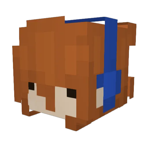 RIK0__ Minecraft avatar head, 3D render