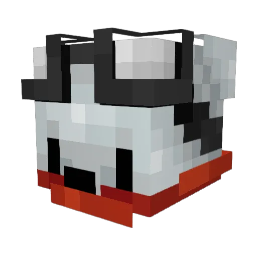 RIKMORTOV Minecraft avatar head, 3D render