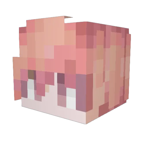RIKO_0723 Minecraft avatar head, 3D render