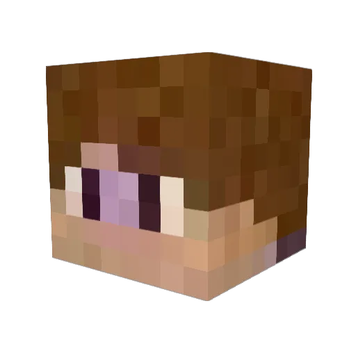 RIKUTO1015 Minecraft avatar head, 3D render
