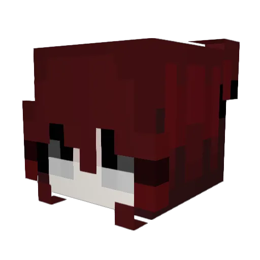 RILULI Minecraft avatar head, 3D render