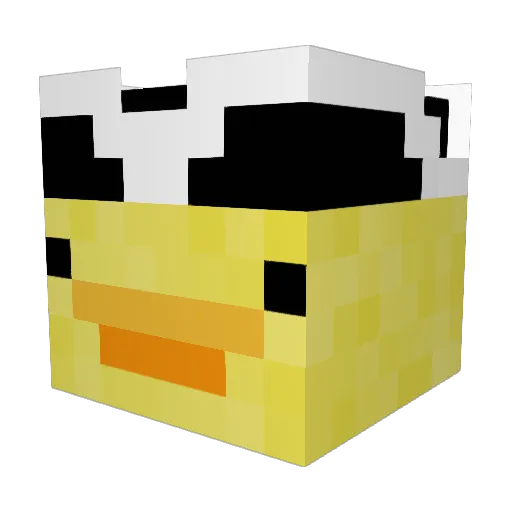 RIMF666 Minecraft avatar head, 3D render