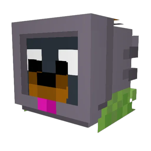 RIMR990 Minecraft avatar head, 3D render