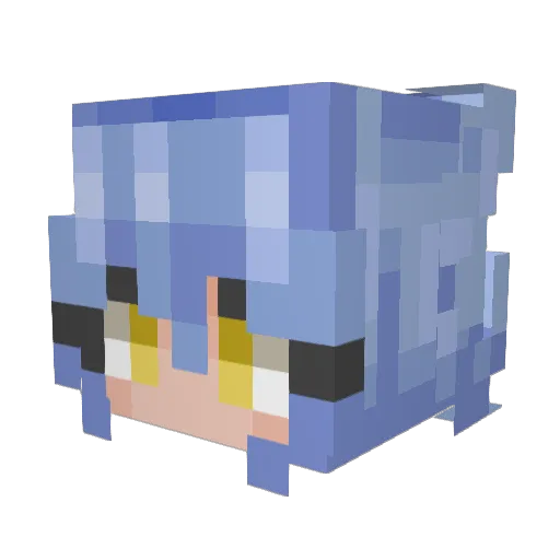 RIMURU1710 Minecraft avatar head, 3D render