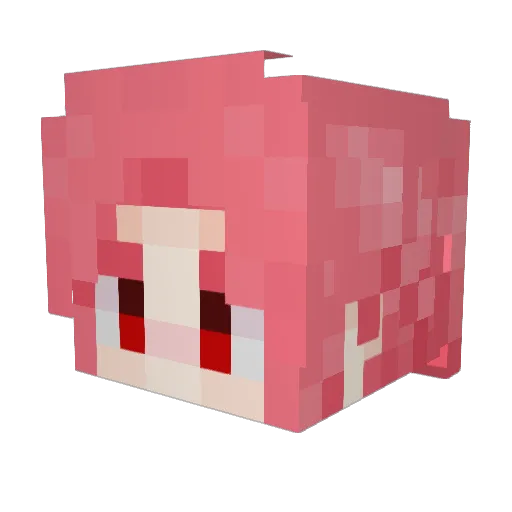 RINA_HART Minecraft avatar head, 3D render