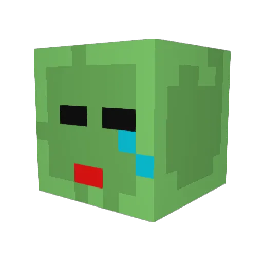 RINDA_1012 Minecraft avatar head, 3D render