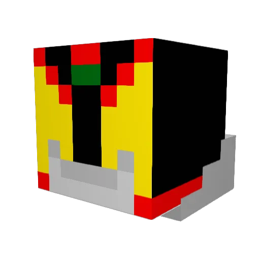 RINGSAY Minecraft avatar head, 3D render