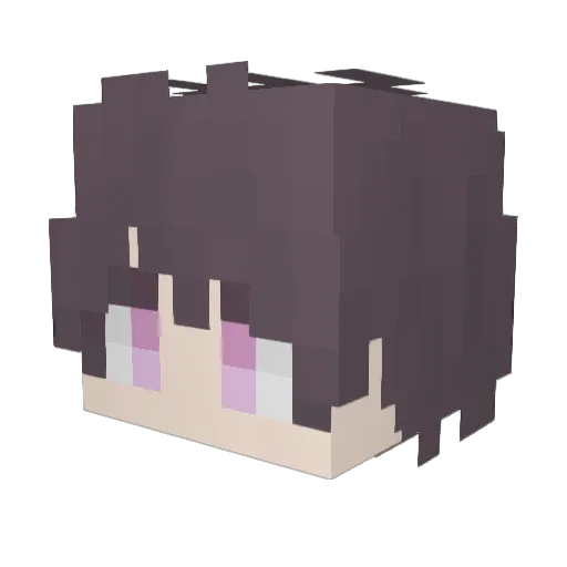 RINGtaki Minecraft avatar head, 3D render