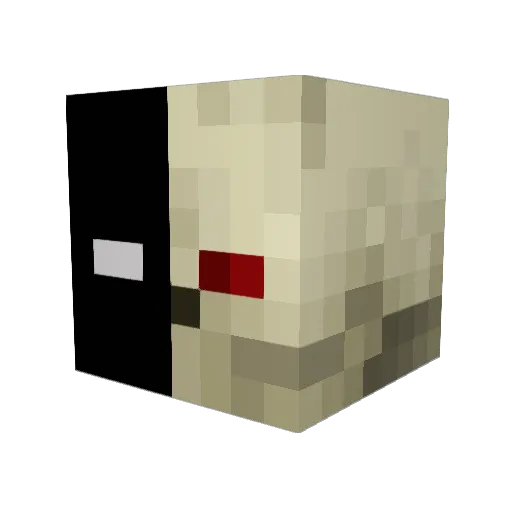 RINX0 Minecraft avatar head, 3D render