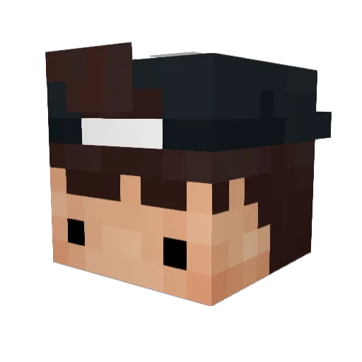 RIOUZ_YT Minecraft avatar head, 3D render