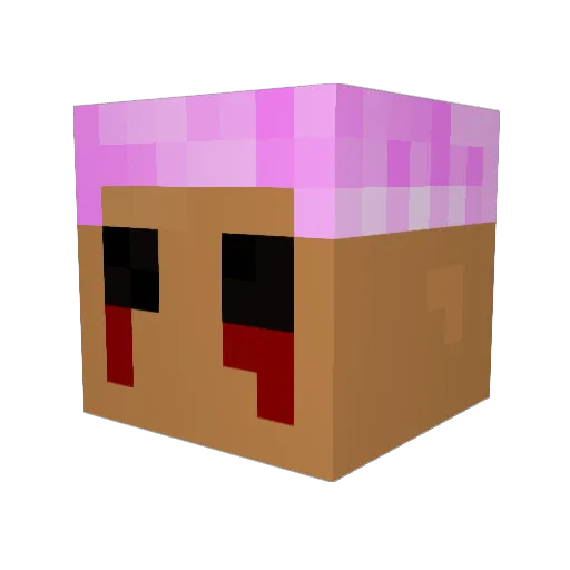 RIP6969 Minecraft avatar head, 3D render
