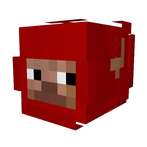 RIPLesJuifs Minecraft avatar head, 3D render