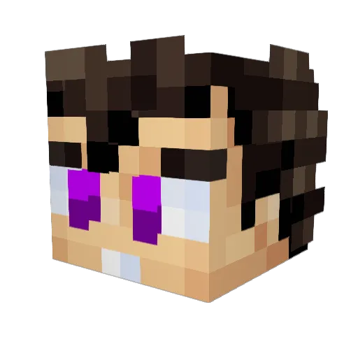 RIPPERIUS Minecraft avatar head, 3D render