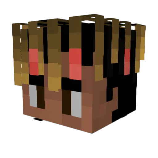 RIPTechnoBladeG Minecraft avatar head, 3D render