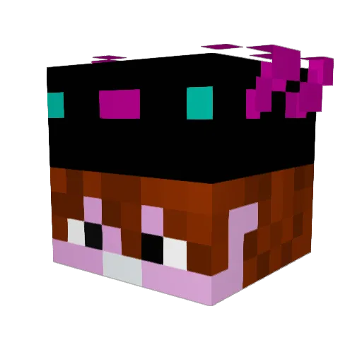 RIP_AxoGaming_ Minecraft avatar head, 3D render
