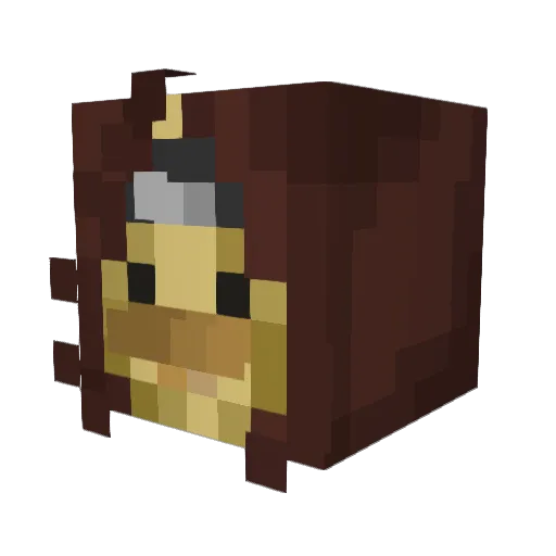 RIP_Gamer1 Minecraft avatar head, 3D render