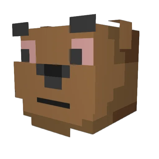 RIP_MK Minecraft avatar head, 3D render
