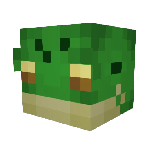 RIP_Trident Minecraft avatar head, 3D render