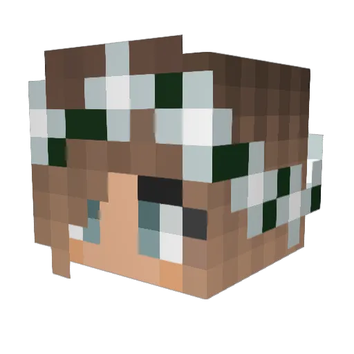 RIPgianna Minecraft avatar head, 3D render