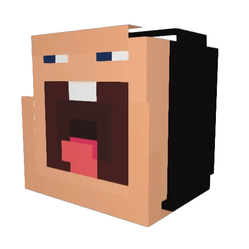 RIPkittyxd Minecraft avatar head, 3D render
