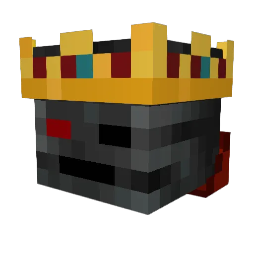 RISE1000 Minecraft avatar head, 3D render