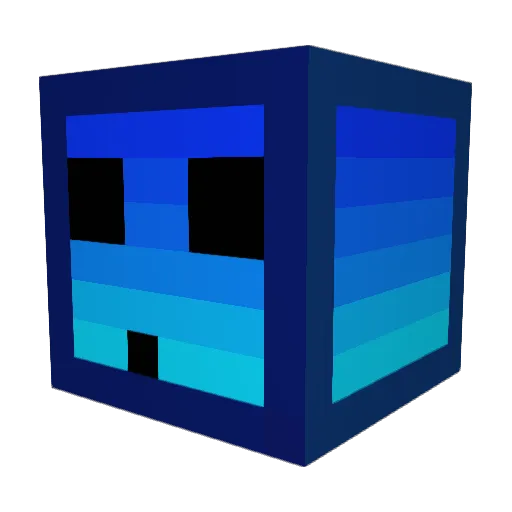 RISKYBluesky Minecraft avatar head, 3D render