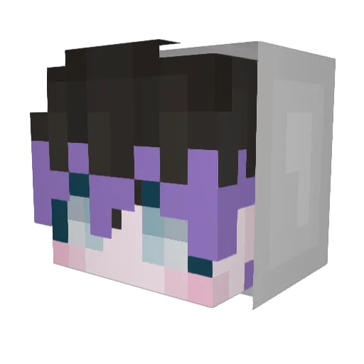 RISOL_0304 Minecraft avatar head, 3D render