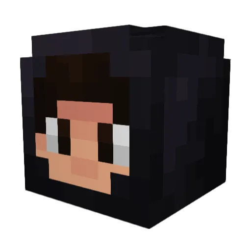 RIUKN Minecraft avatar head, 3D render