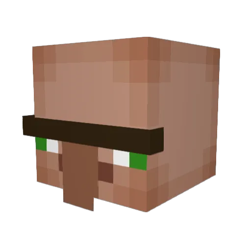 RIZZ3000 Minecraft avatar head, 3D render