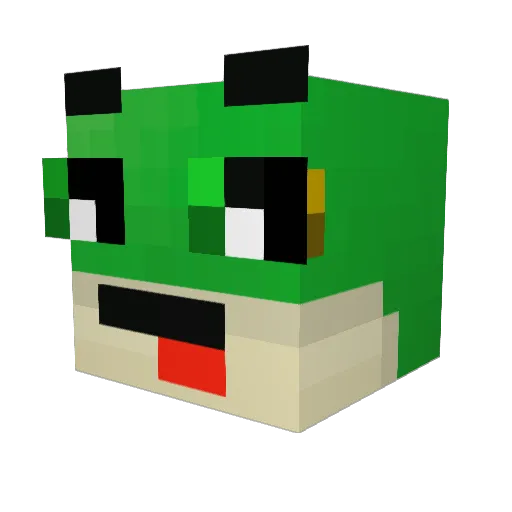 RI_BREAD444 Minecraft avatar head, 3D render