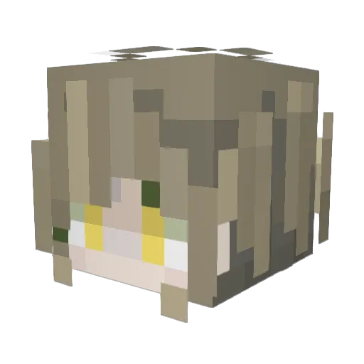 RIinOrisa Minecraft avatar head, 3D render
