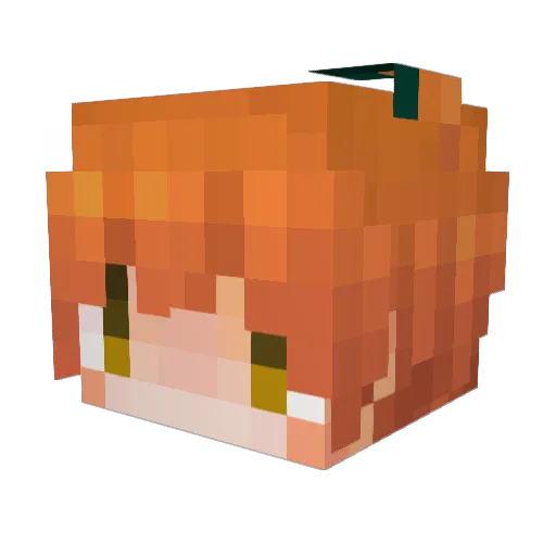 RIku0104 Minecraft avatar head, 3D render