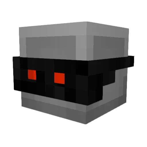RJ0923 Minecraft avatar head, 3D render