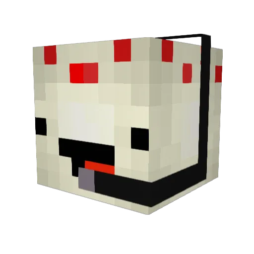 RJBawesome Minecraft avatar head, 3D render