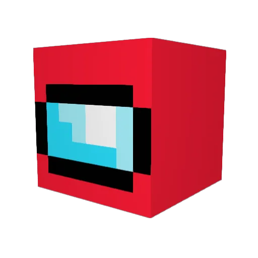 RJBeamer Minecraft avatar head, 3D render
