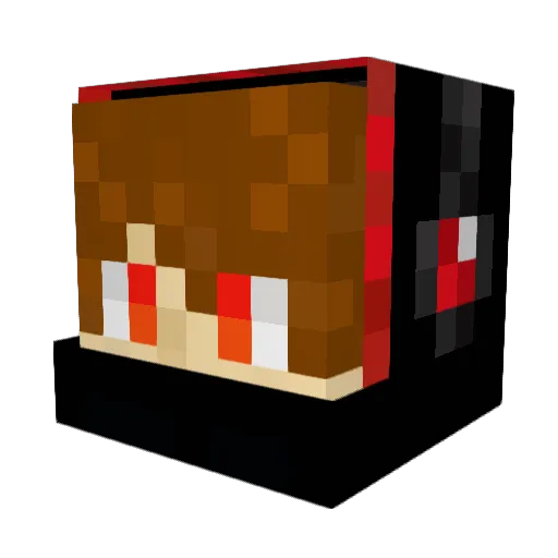 RJEZ Minecraft avatar head, 3D render
